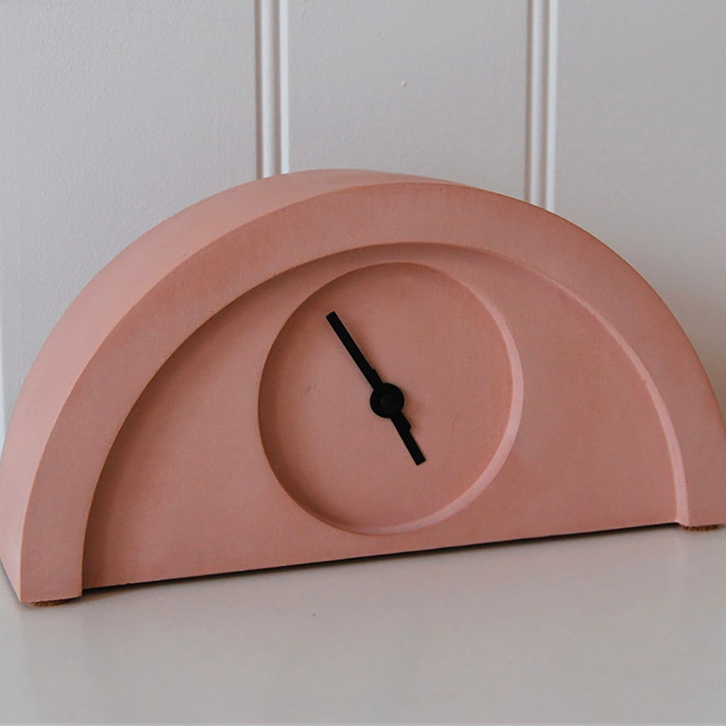 New Deco Clock in Terracotta