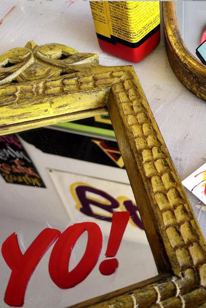 Yo! - Check out these original sign written mirrors!