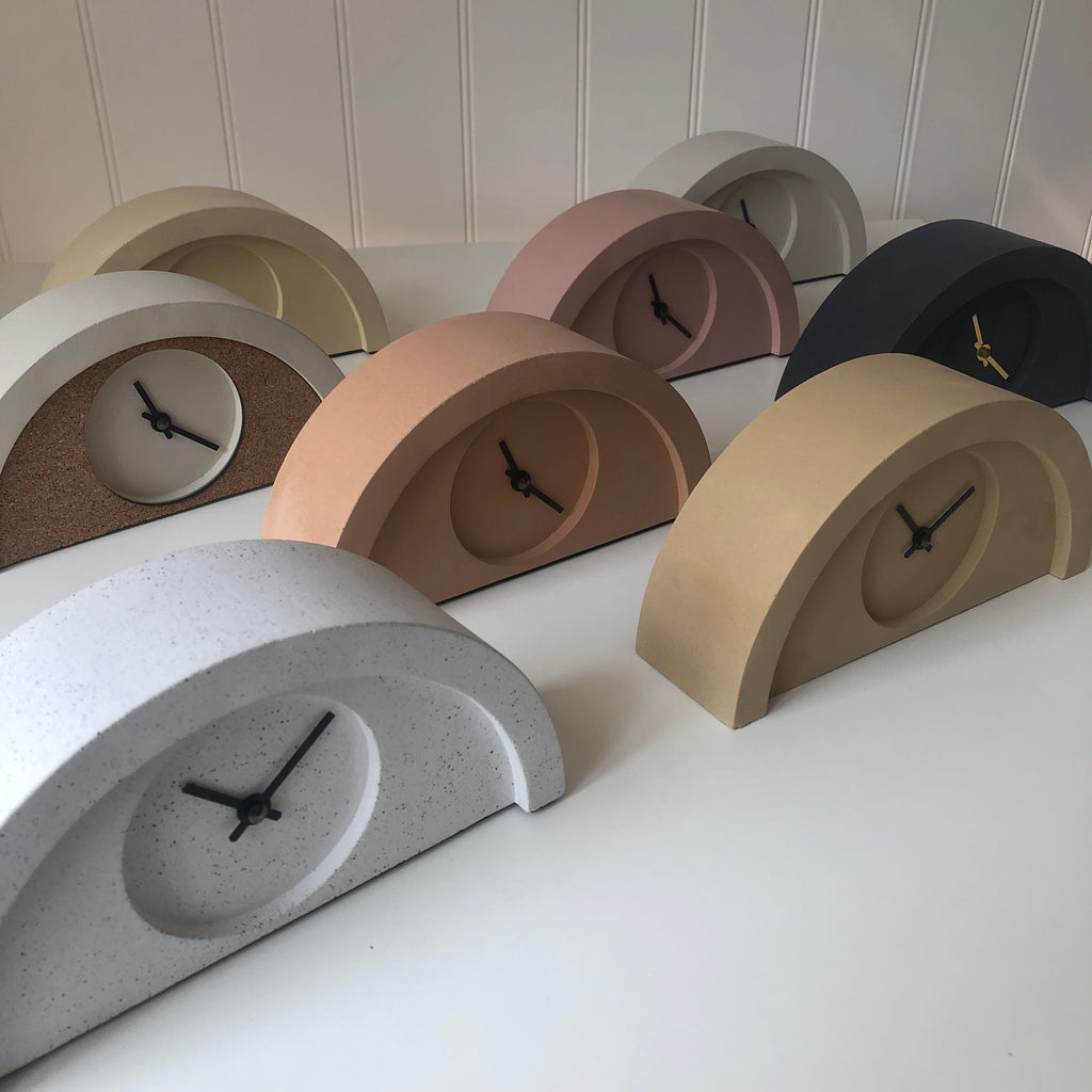 Custom Khaki Painted New Deco Clock