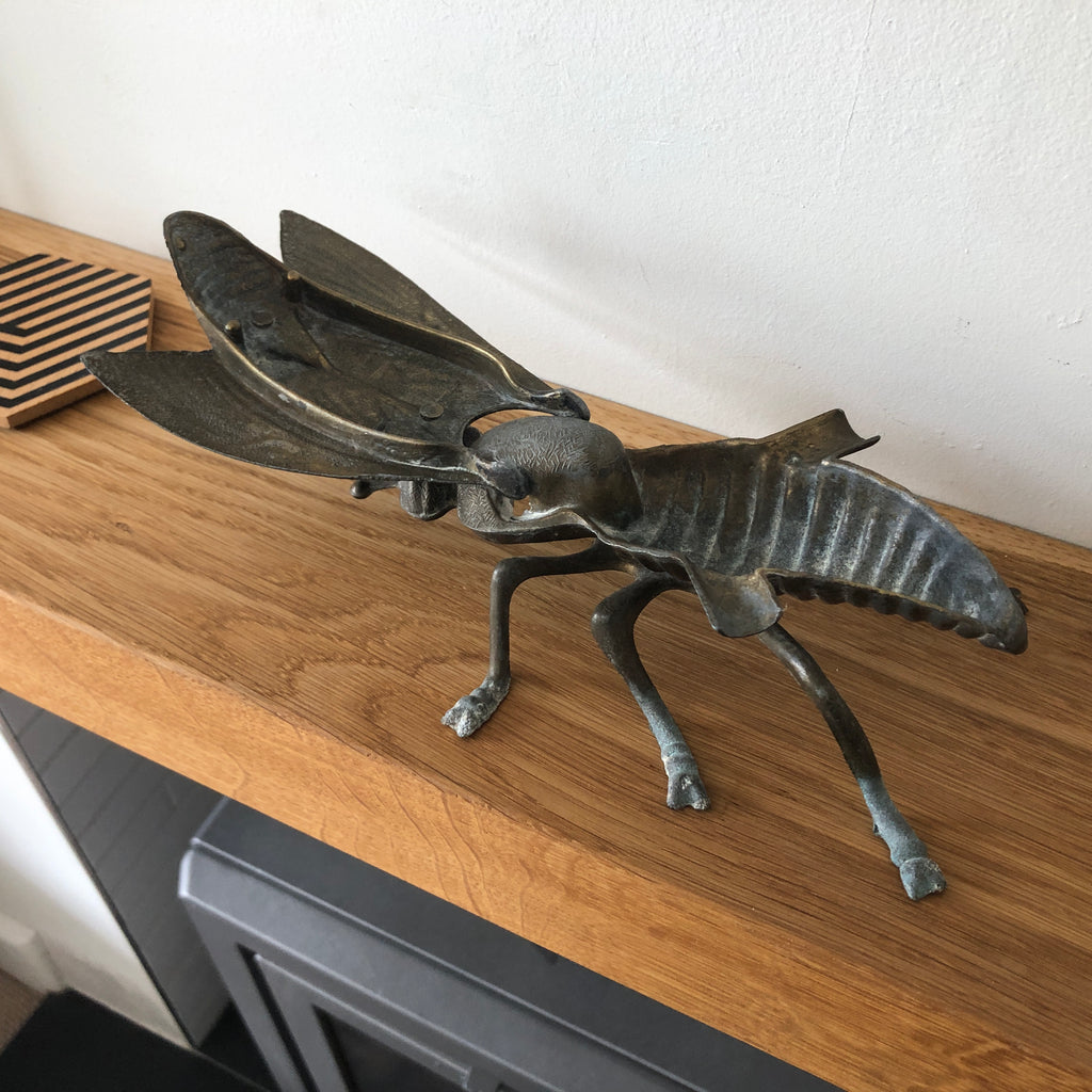 Vintage Italian Cast Metal Decorative Fly Ashtray