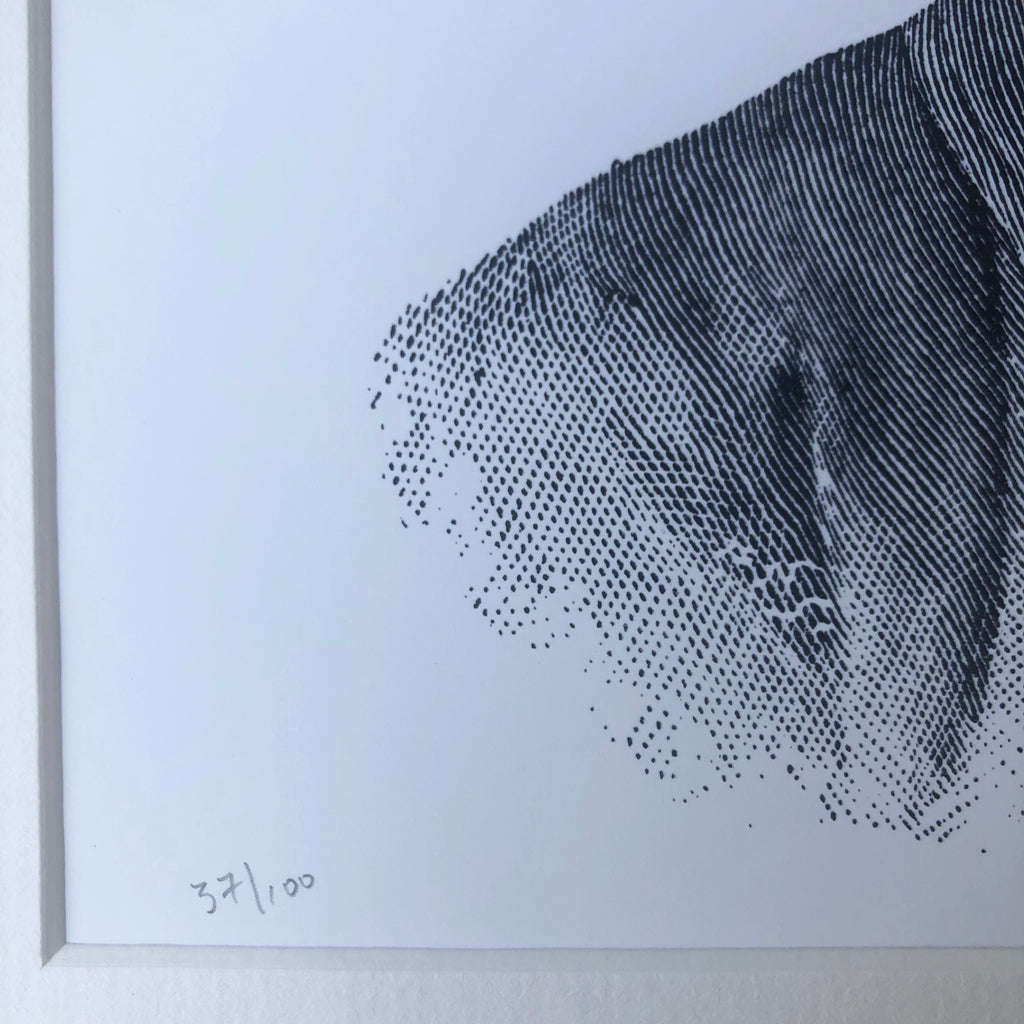 Dan Hillier Hawk Mask Print