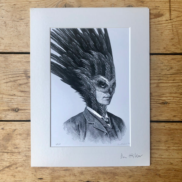 Dan Hillier Hawk Mask Print