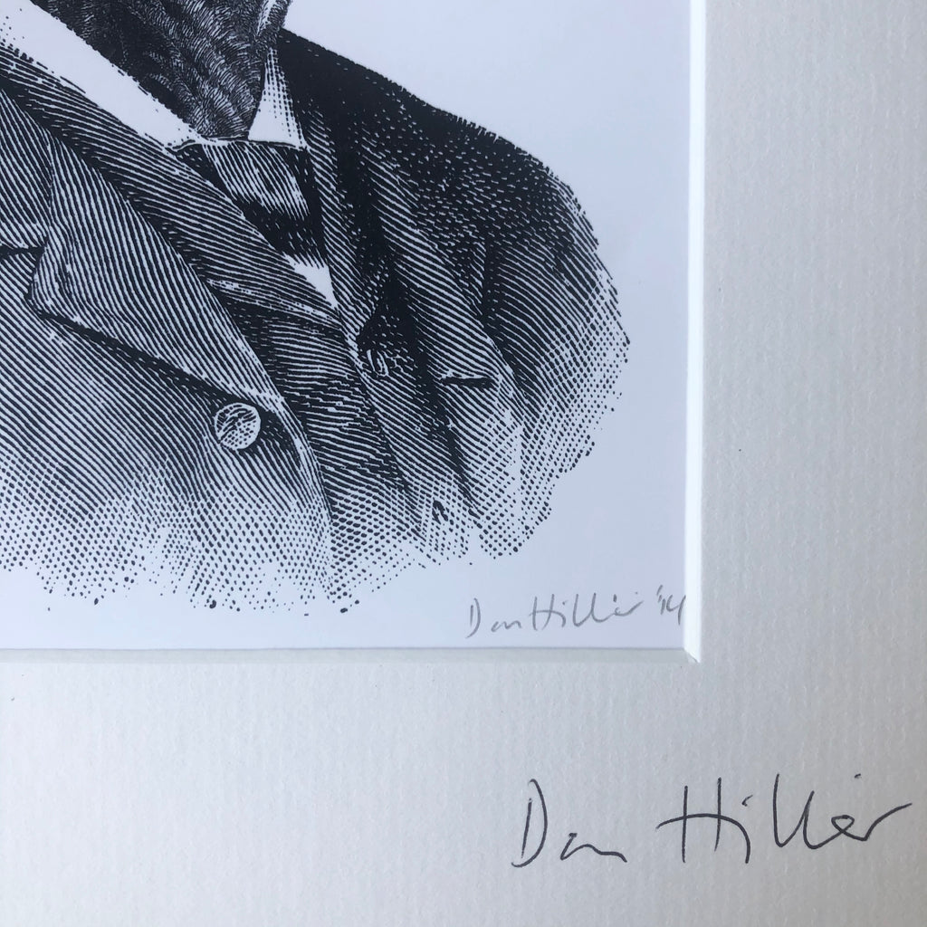 Dan Hillier Hawk Mask Print
