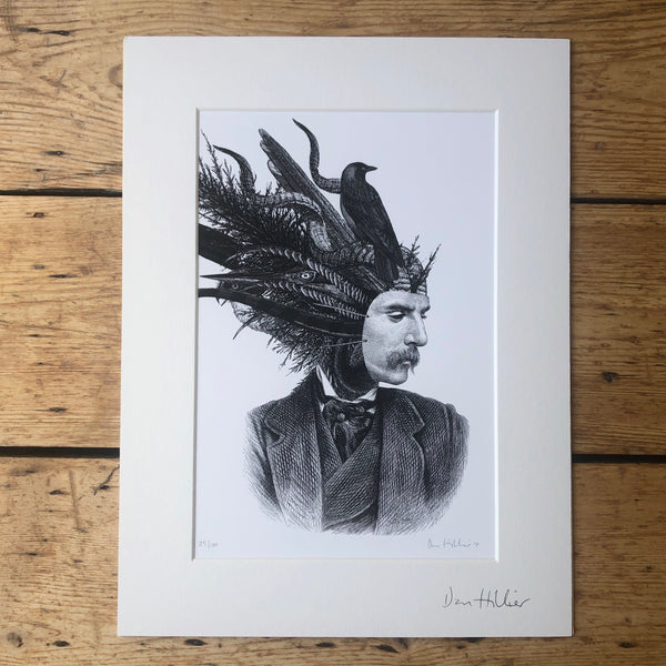 Dan Hillier Man with the Mask Print