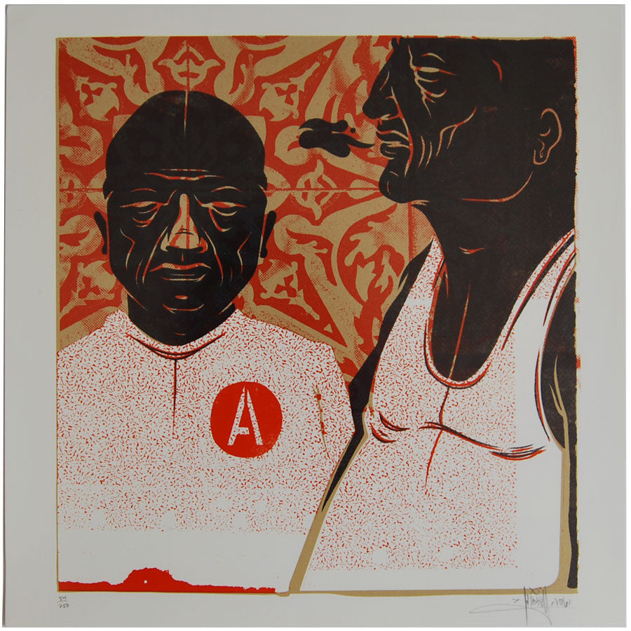 Signed tryptych by Dave Kinsey