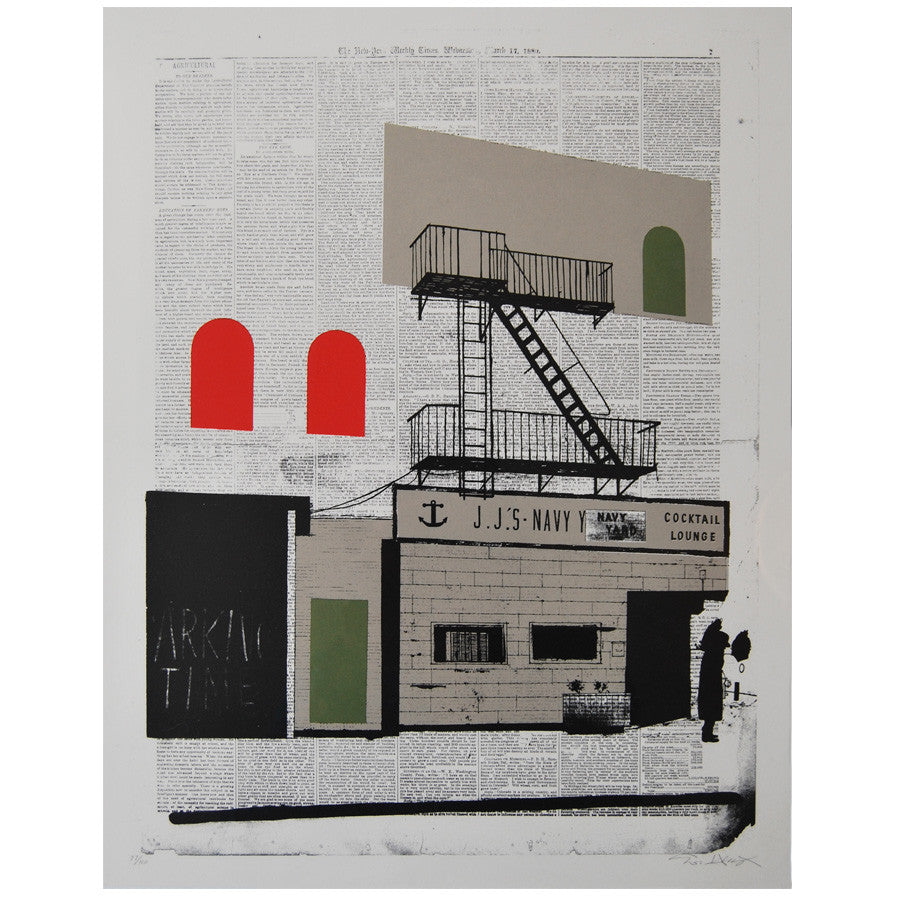 Navy Yard print by Evan Hecox