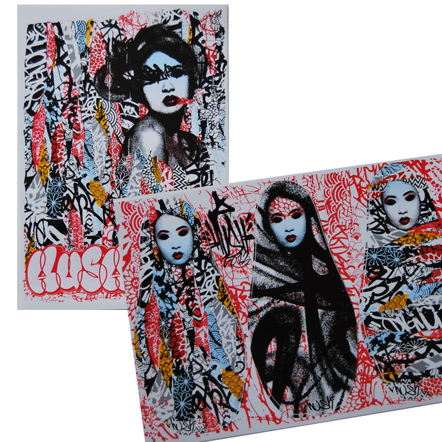 Unseen 1 & 2 print set included stickers by HUSH