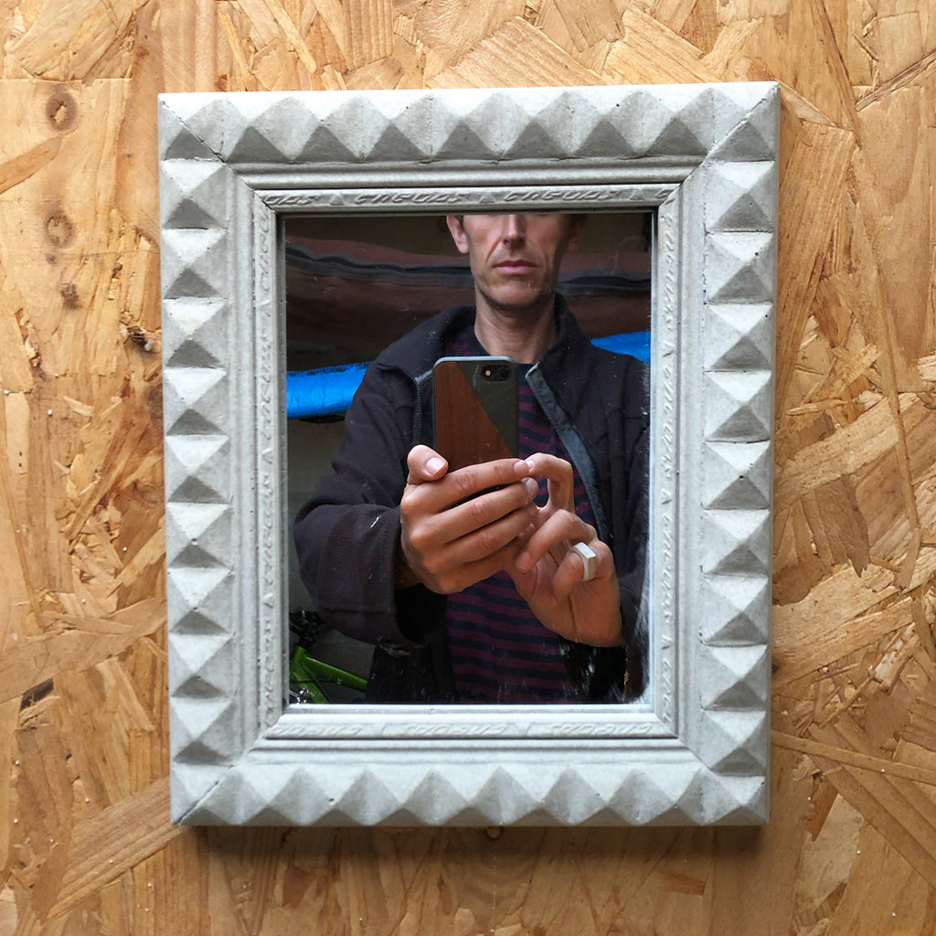 Concrete Grey Stone Mirror