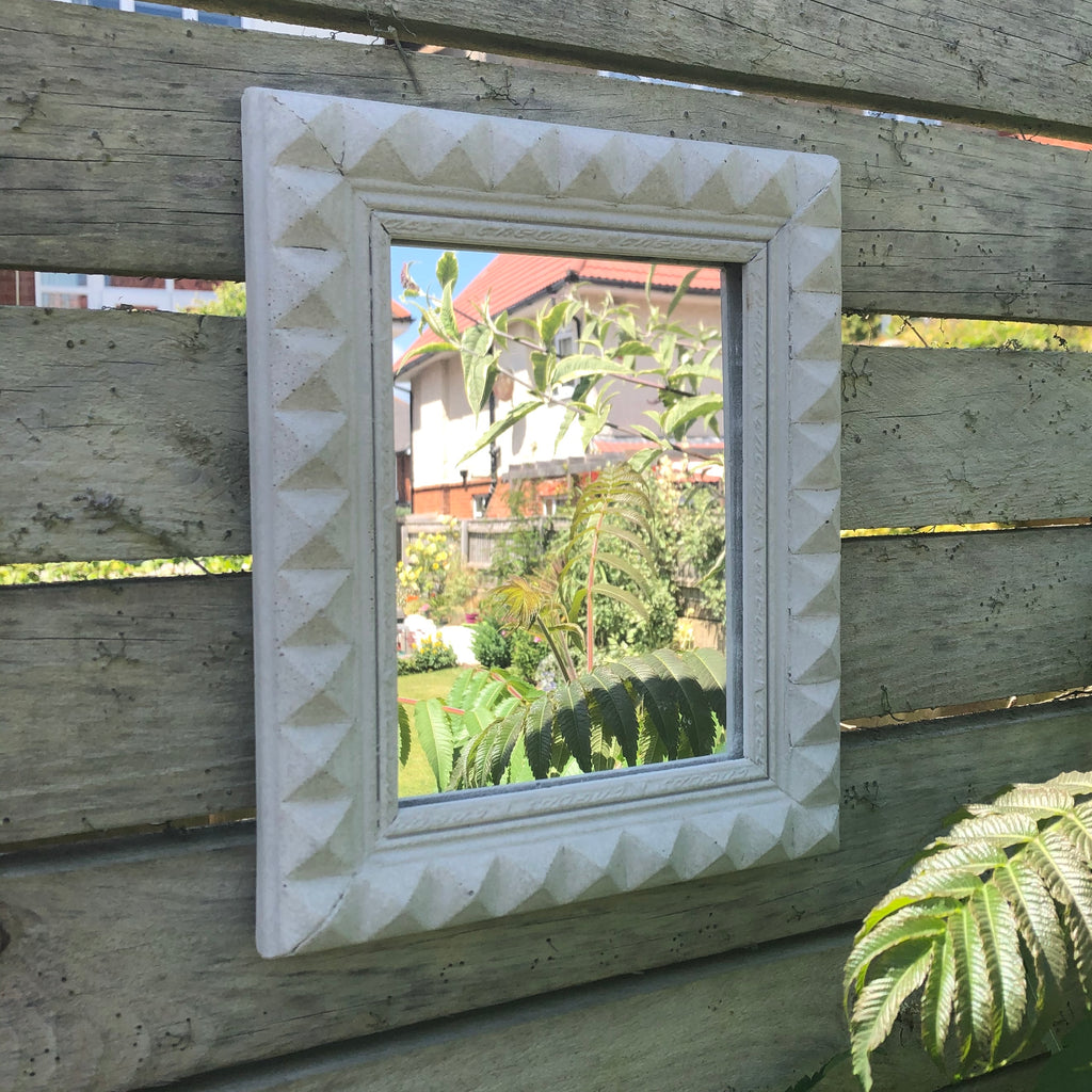 Concrete Grey Stone Mirror