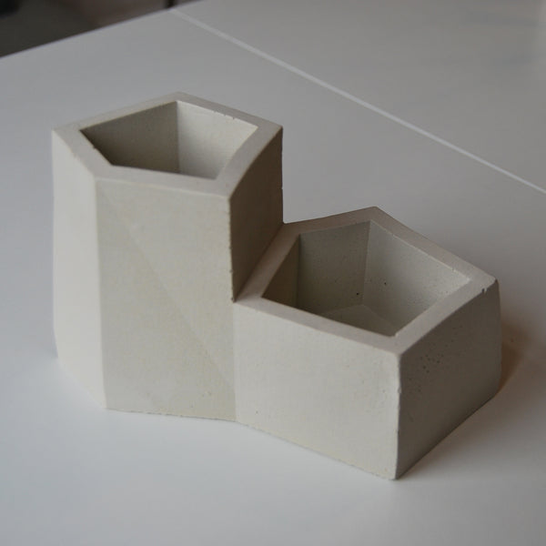 Portland Stone Desk Tidy Pen Pot Planter