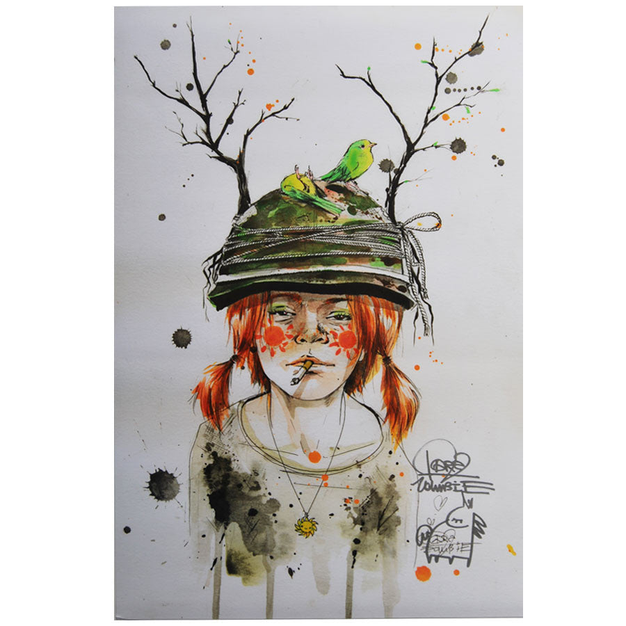 Us and them print by Lora Zombie