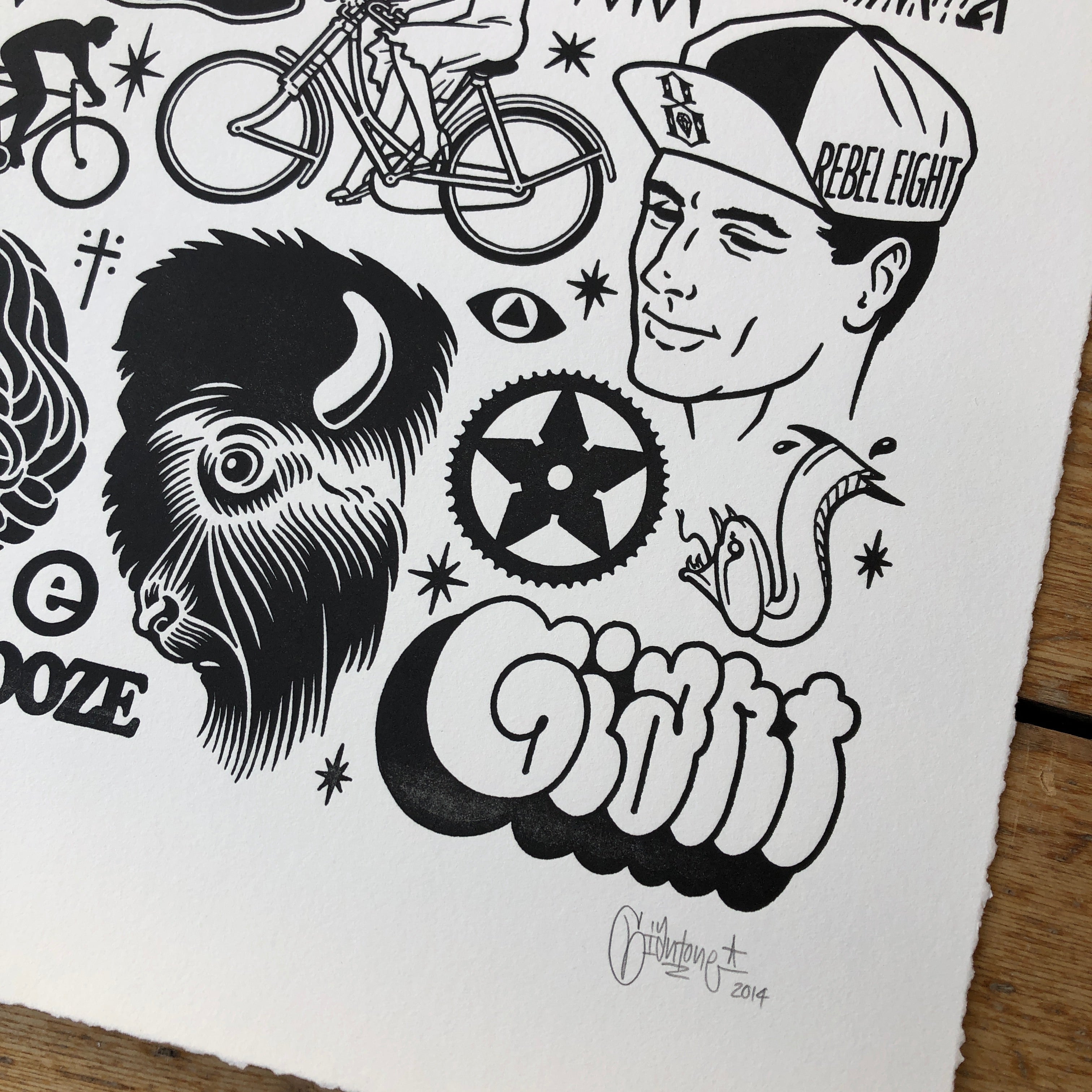 Mike Giant 4:20 limited edition print - Oh Yeah Gallery