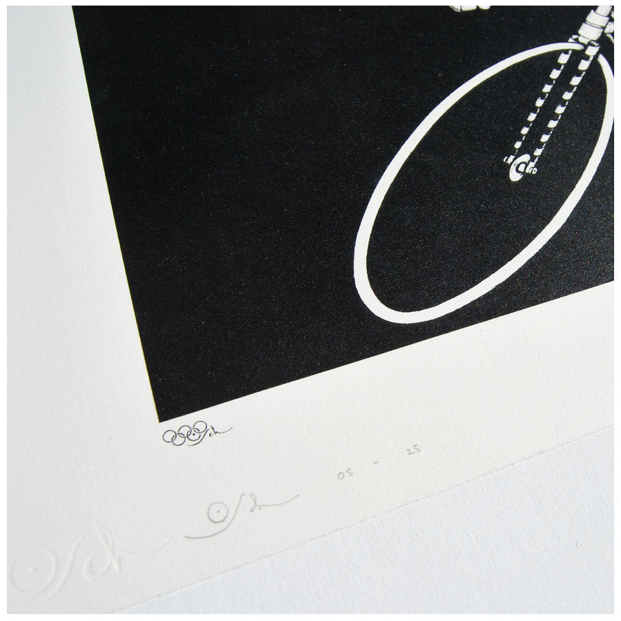 The Cyclist signed limited edition print by Otto Schade