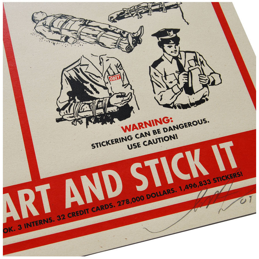 Sticker Kit signed limited edition print by Shepard Fairey