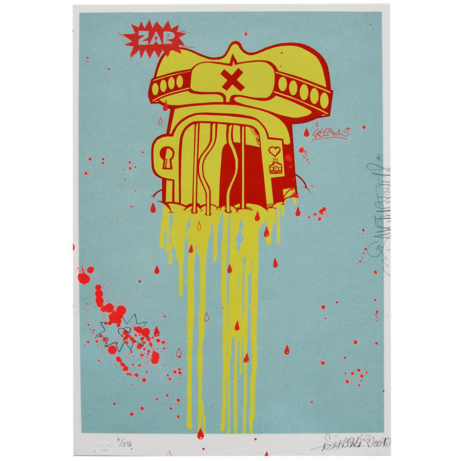 Buff Temple signed print by Sickboy