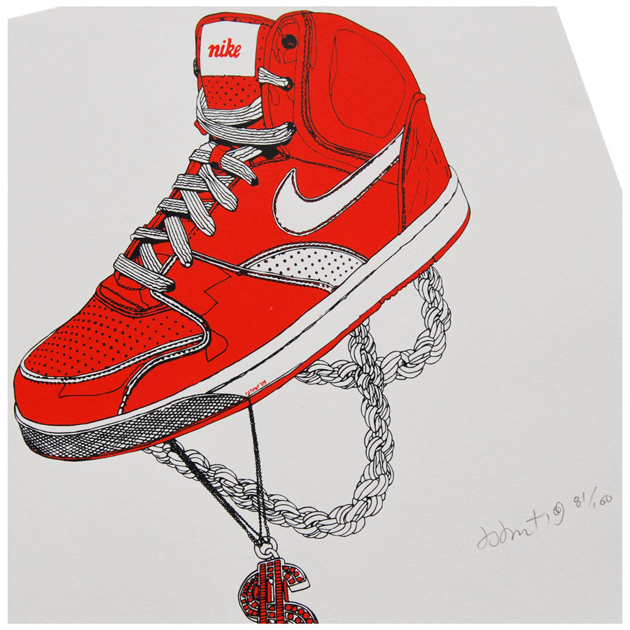 Nike Kicks signed limited edition print by Tyler Stout 