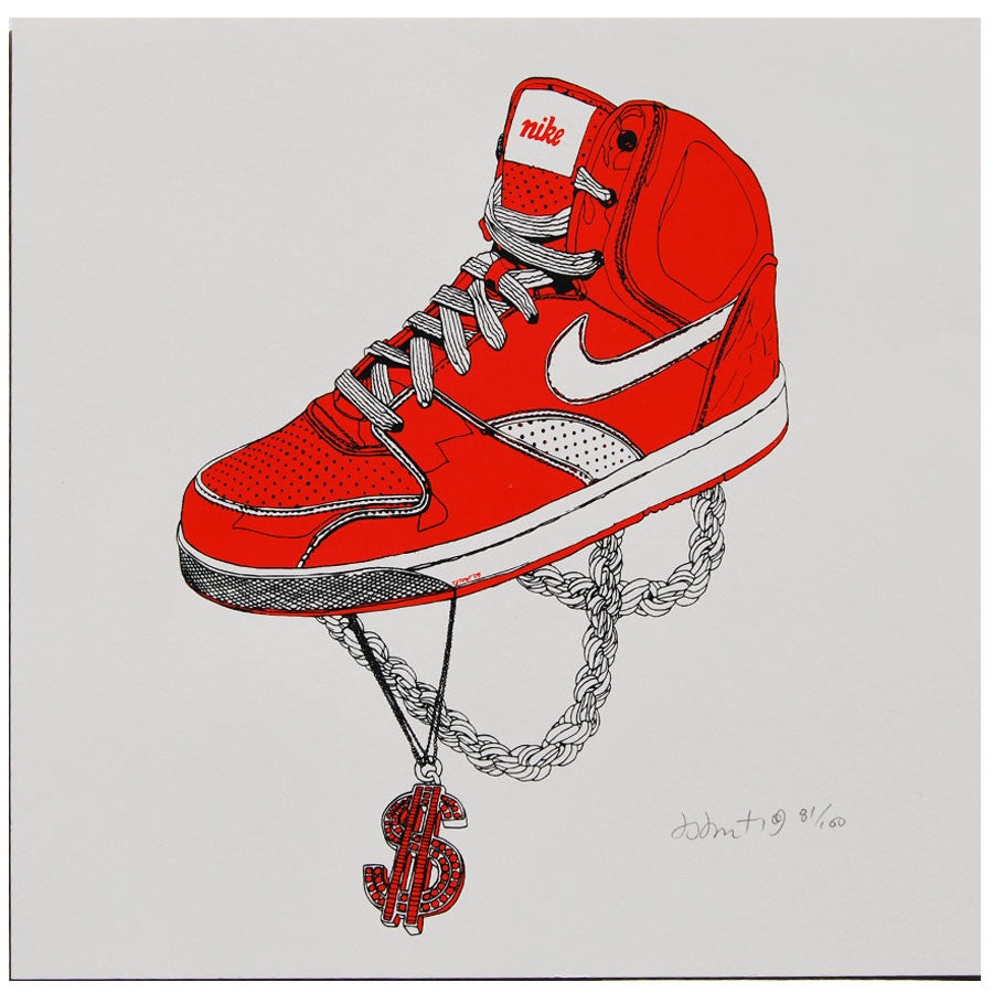 Nike Kicks signed limited edition print by Tyler Stout 