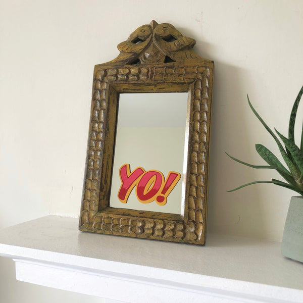 Yo! - Sign written mirror
