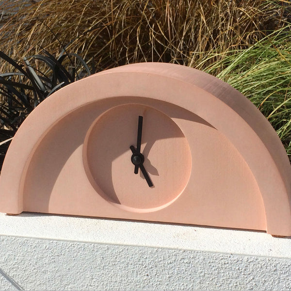 New Deco Clock in Terracotta